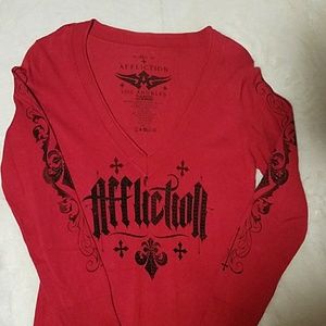 Affliction tunic sweater